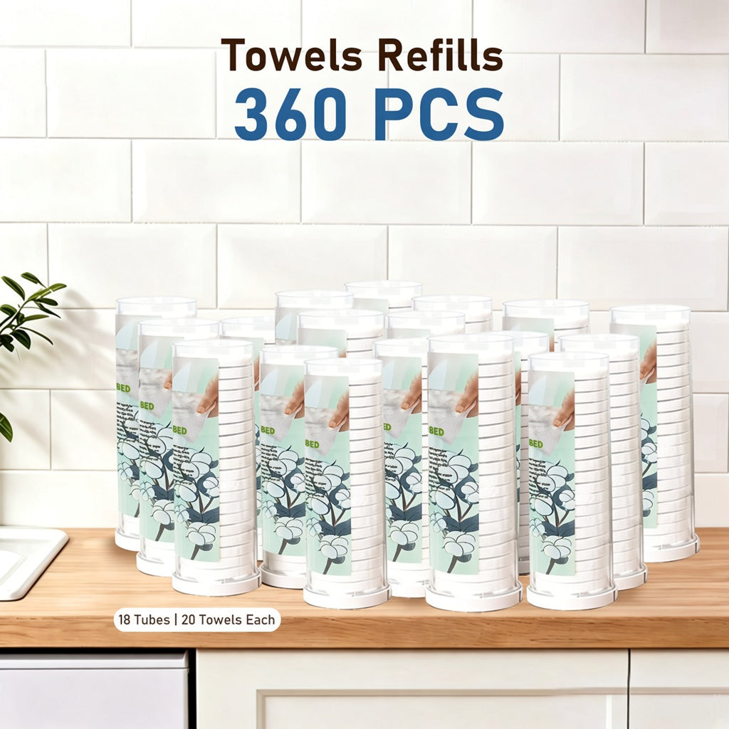 TowelNew Towel Refills for Hot Towel Warmer-60 / 120 / 180 /360 Pcs Options