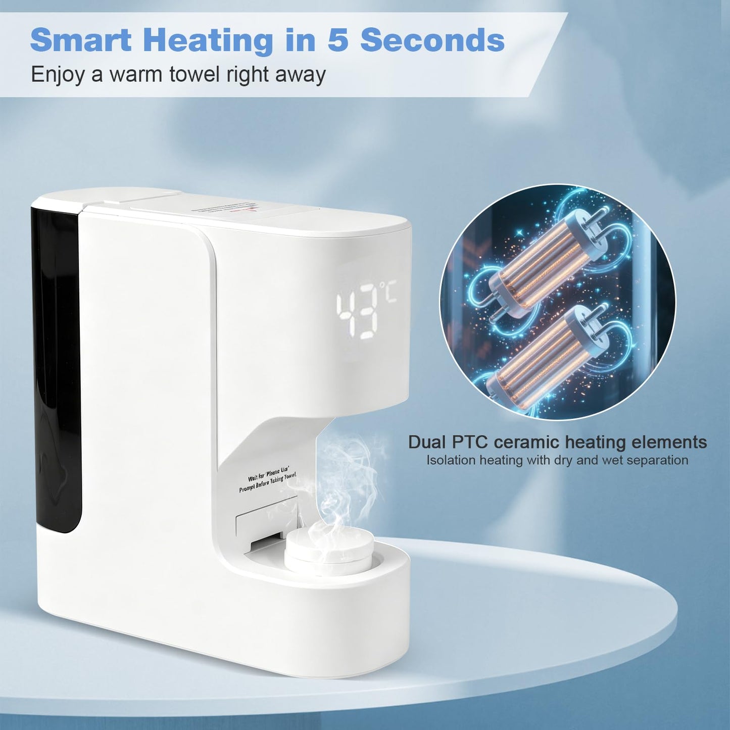 TowelNew Smart Hot Face Towel Dispenser Warmer-CL01